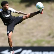 Imagem do lateral-esquerdo Paulinho, um dos reforços do Botafogo