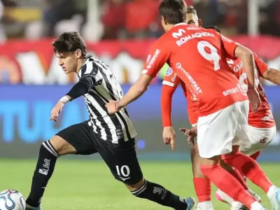 Jogadores do Botafogo durante preparação para enfrentar o Cienciano pela Copa Sul-Americana