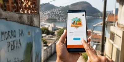 Imagem de apoio para reportagem sobre o Comunidade App, ferramenta criada no Morro da Penha para comprovantes, correspondências, cursos, empreendedorismo e dados comunitários