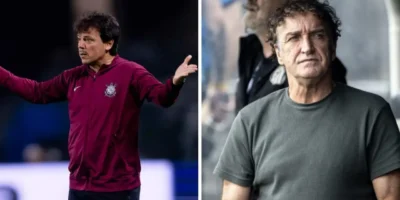 Treinadores de Corinthians e Santos antes do clássico pelo Campeonato Brasileiro