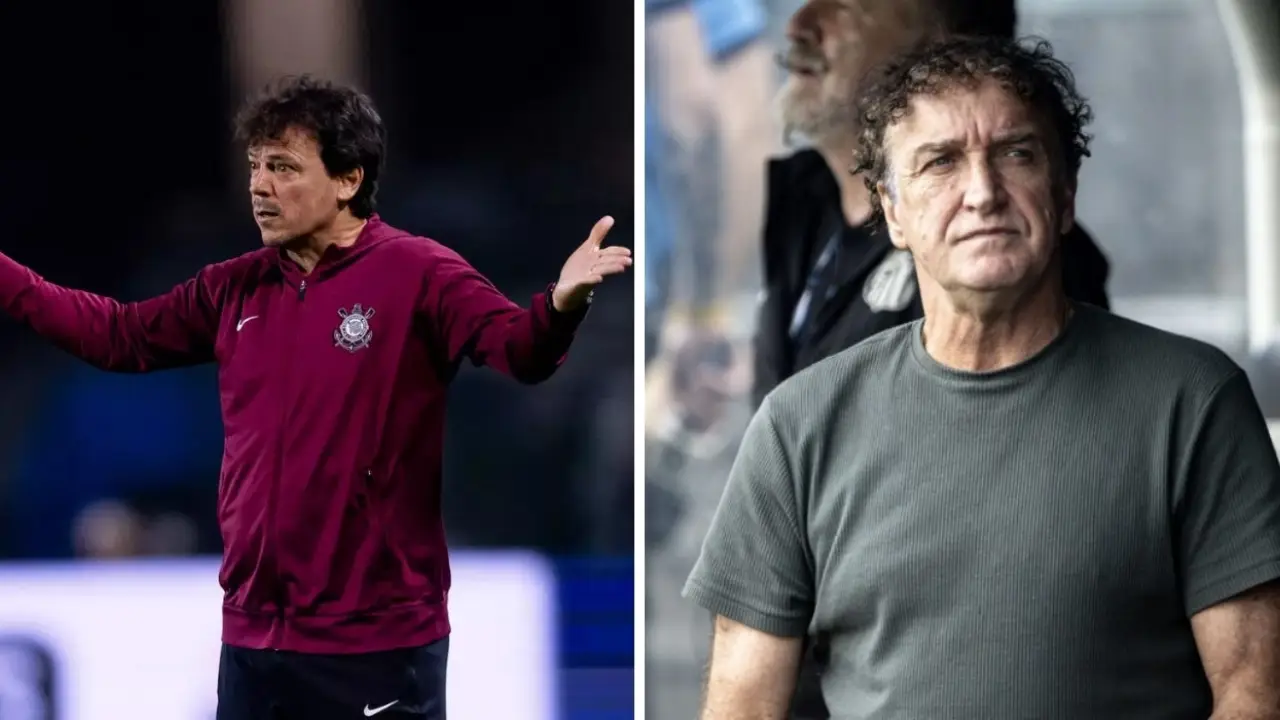 Treinadores de Corinthians e Santos antes do clássico pelo Campeonato Brasileiro