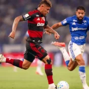 Matheus Pereira comemora gol da vitória do Cruzeiro sobre o Flamengo no Mineirão