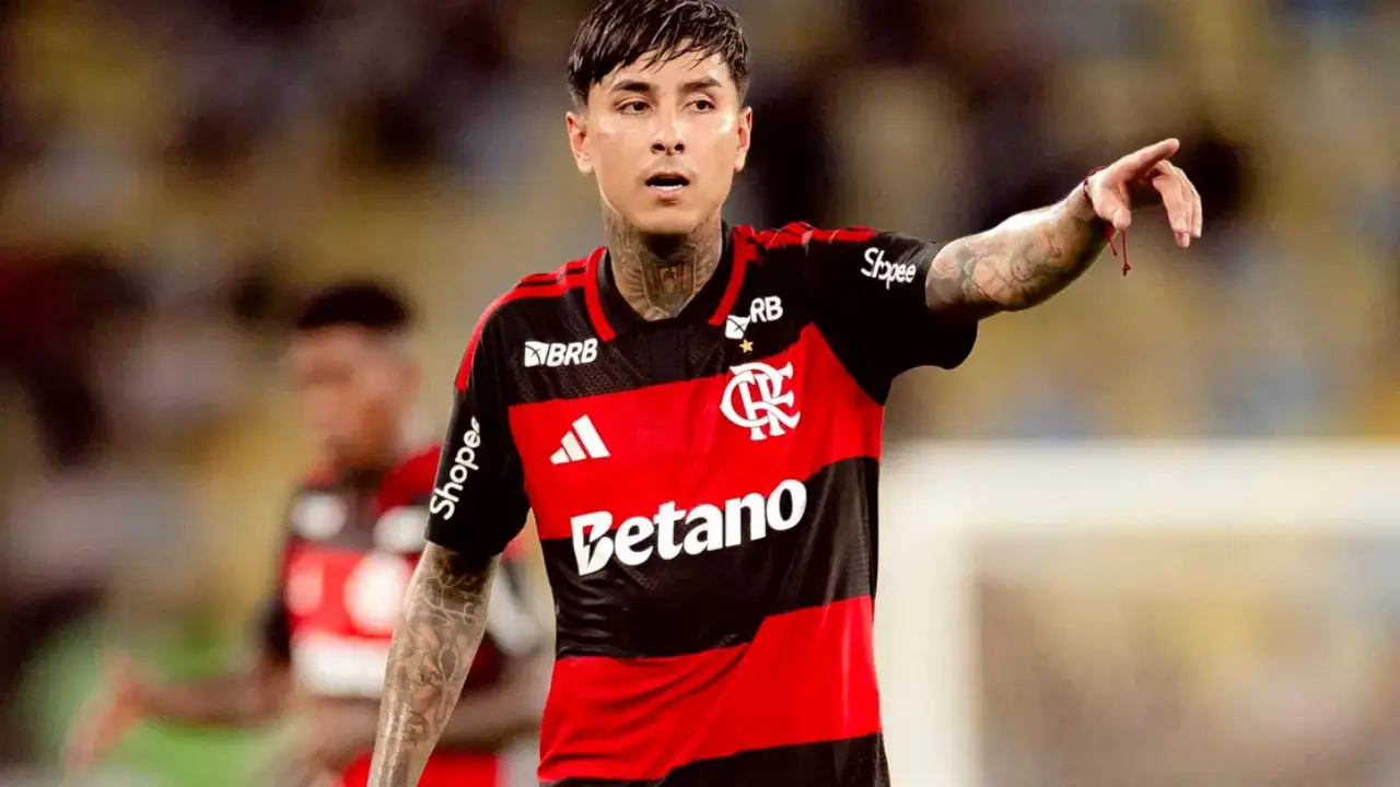 Erick Pulgar, volante do Flamengo, que renovou contrato até 2029 Erick Pulgar, volante do Flamengo, que renovou contrato até 2029
