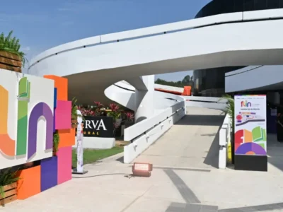 Imagem de apoio para reportagem sobre a abertura da FLIN 2026, festa literária gratuita em Niterói com homenagem a Lélia Gonzalez, programação infantil, debates e atividades culturais