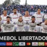 Jogadores do Fluminense durante campanha na Libertadores de 2026
