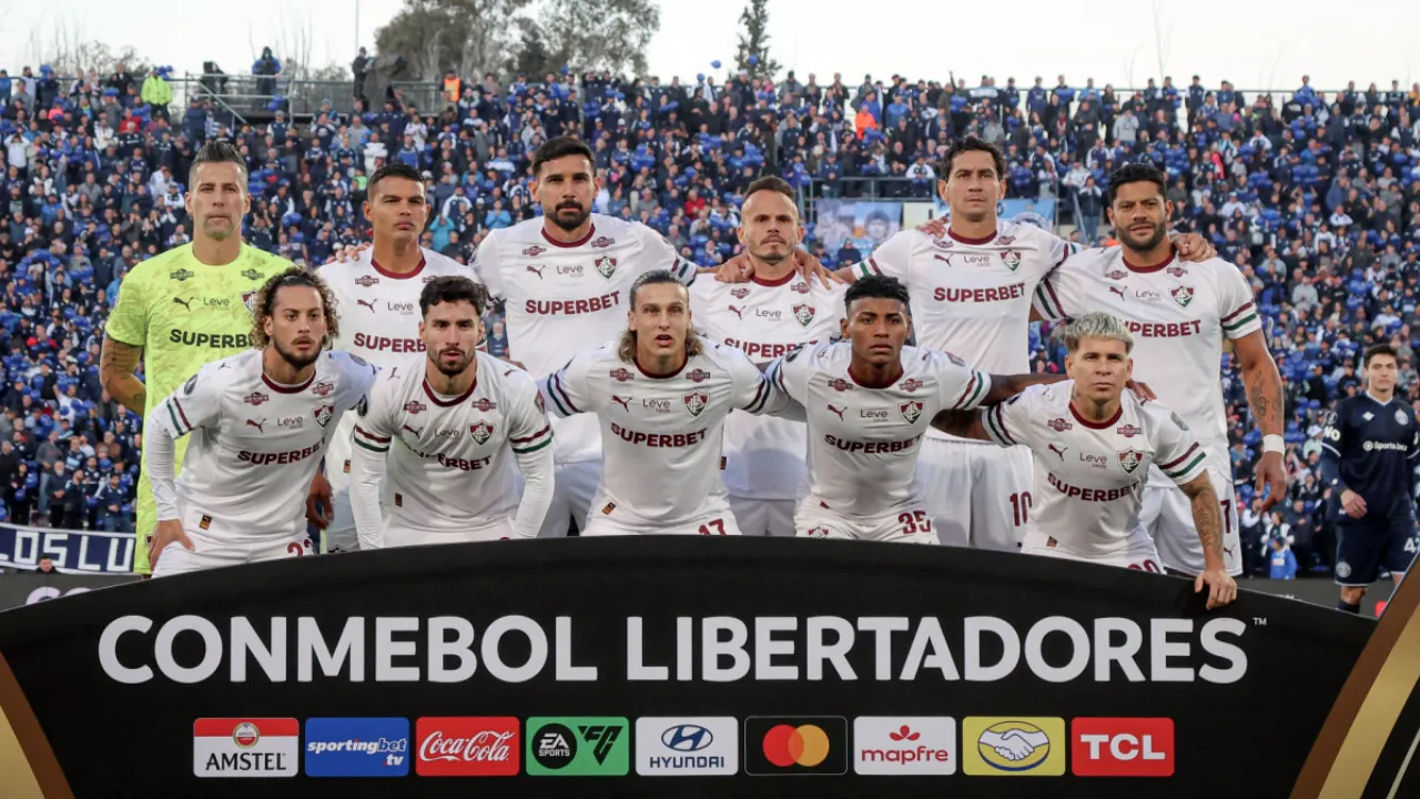 Jogadores do Fluminense durante campanha na Libertadores de 2026