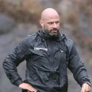 Franclim Carvalho durante treinamento do Botafogo antes da partida contra o Cienciano
