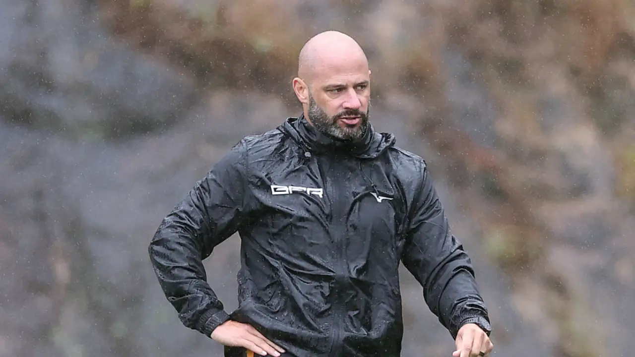 Franclim Carvalho durante treinamento do Botafogo antes da partida contra o Cienciano
