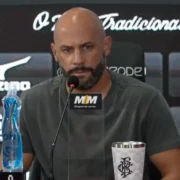 Franclim Carvalho, técnico do Botafogo, durante partida do Campeonato Brasileiro