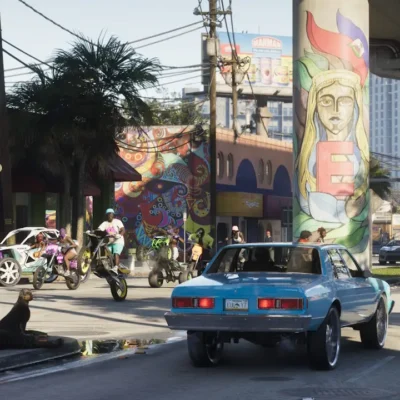 Imagem de divulgação de Grand Theft Auto VI, da Rockstar Games, para reportagem sobre o gameplay estendido de 27 minutos