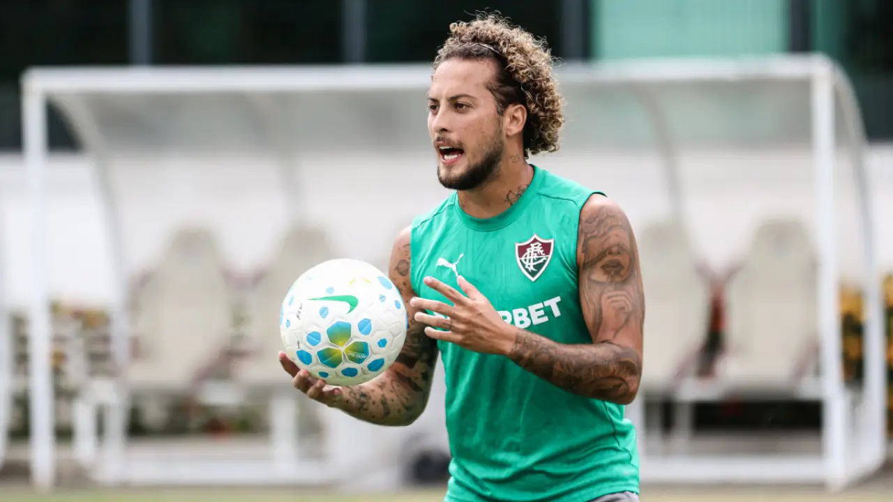 Guga, lateral-direito do Fluminense, durante partida da equipe tricolor Guga, lateral-direito do Fluminense, durante partida da equipe tricolor
