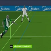Imagem do Impedimento semiautomático que será usado nas quartas da Copa do Brasil
