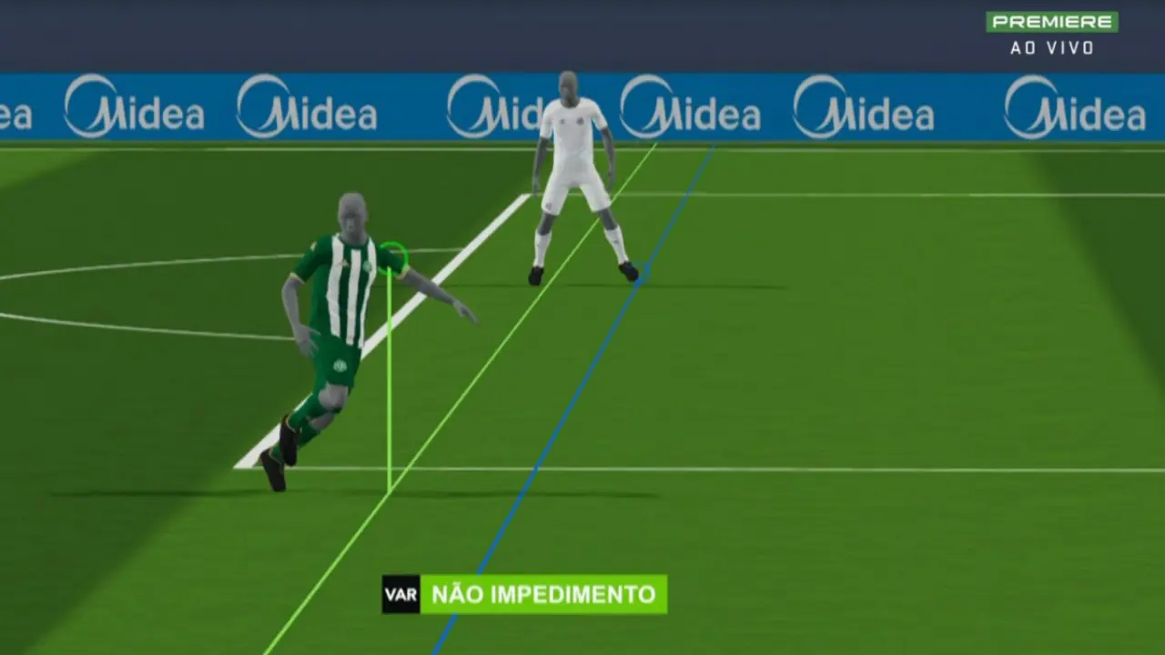 Imagem do Impedimento semiautomático que será usado nas quartas da Copa do Brasil Imagem do Impedimento semiautomático que será usado nas quartas da Copa do Brasil