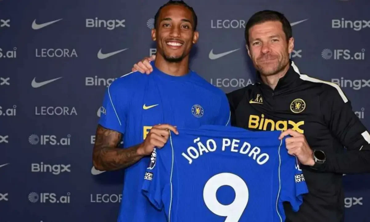 João Pedro, atacante brasileiro do Chelsea, durante partida pelo clube inglês