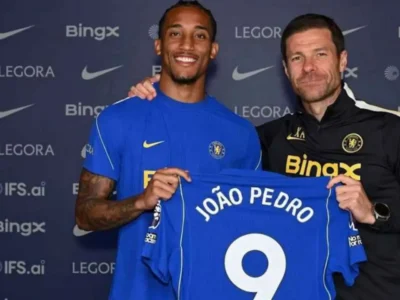 João Pedro, atacante brasileiro do Chelsea, durante partida pelo clube inglês