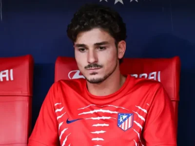 Julián Álvarez durante partida pelo Atlético de Madrid