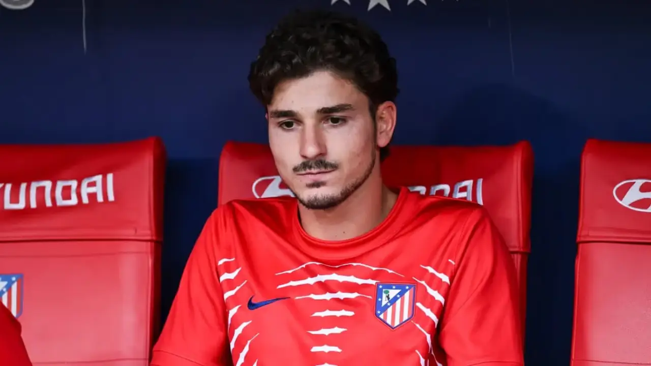 Julián Álvarez durante partida pelo Atlético de Madrid Julián Álvarez durante partida pelo Atlético de Madrid