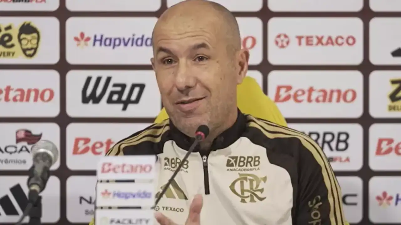 Leonardo Jardim, técnico do Flamengo, durante compromisso da equipe rubro-negra Leonardo Jardim, técnico do Flamengo, durante compromisso da equipe rubro-negra