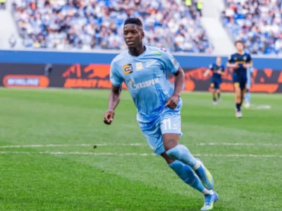 Luiz Henrique durante partida pelo Zenit