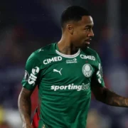 Allan, do Palmeiras, durante partida pelo clube paulista