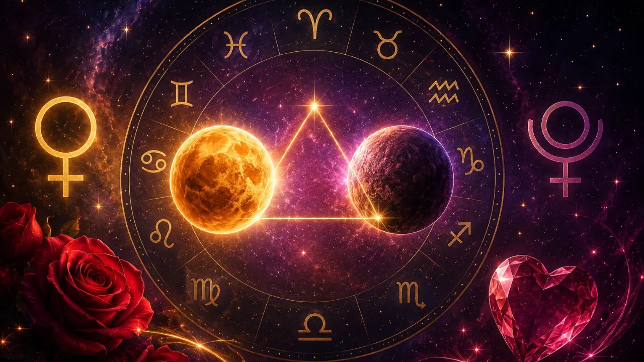 Imagem ilustrativa sobre a passagem de Mercúrio por Leão em agosto de 2026, com representação celestial de Mercúrio, símbolo leonino e referências aos signos do zodíaco