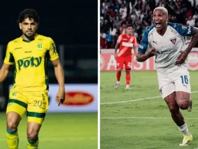 Imagem jornalística utilizada na cobertura de Mirassol x LDU, confronto válido pelo jogo de ida das oitavas de final da Copa Libertadores de 2026, disputado no Estádio José Maria de Campos Maia, o Maião, em Mirassol (SP)