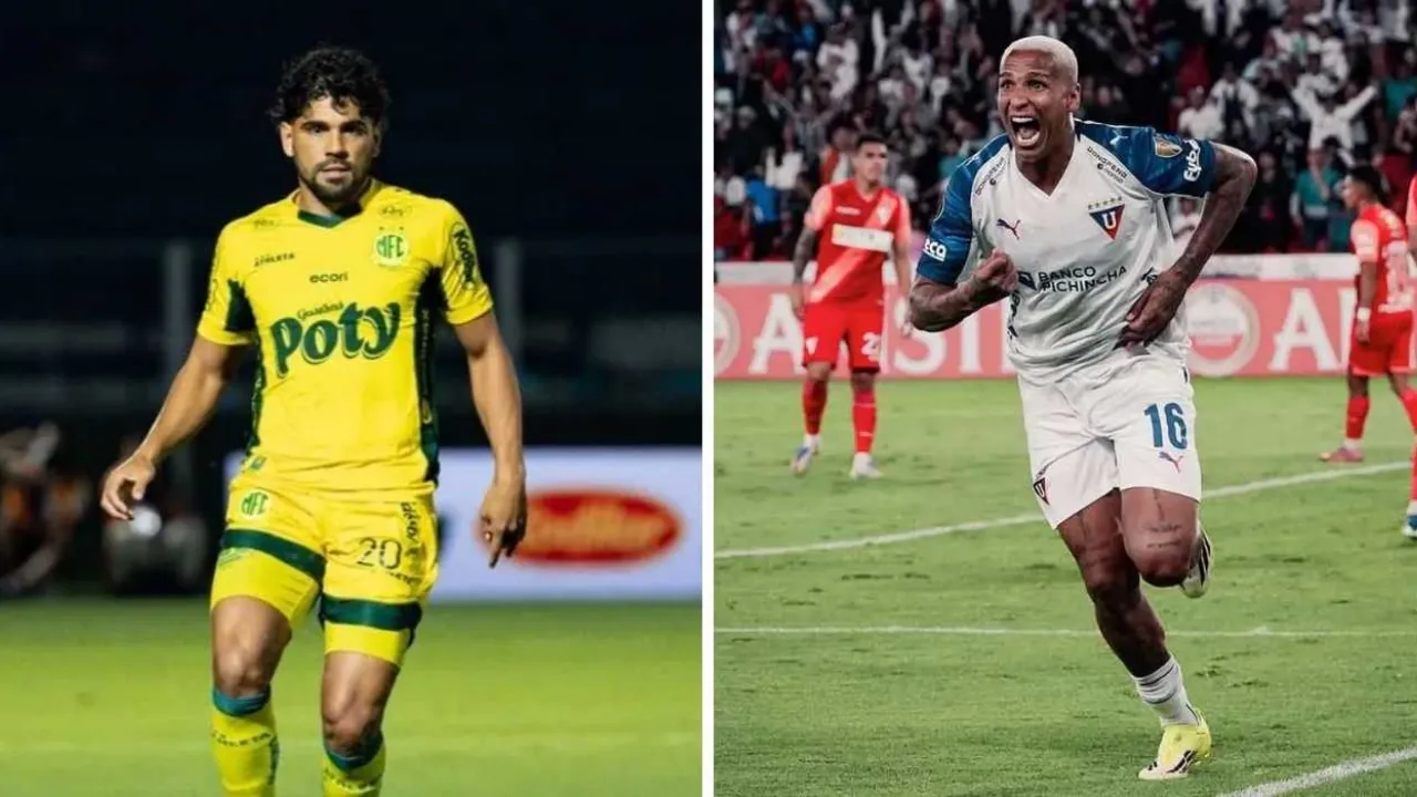 Imagem jornalística utilizada na cobertura de Mirassol x LDU, confronto válido pelo jogo de ida das oitavas de final da Copa Libertadores de 2026, disputado no Estádio José Maria de Campos Maia, o Maião, em Mirassol (SP)