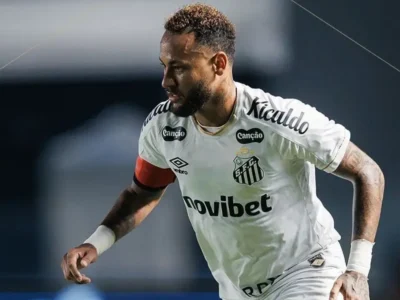Neymar e Gabigol juntos pelo Santos durante partida na temporada de 2026