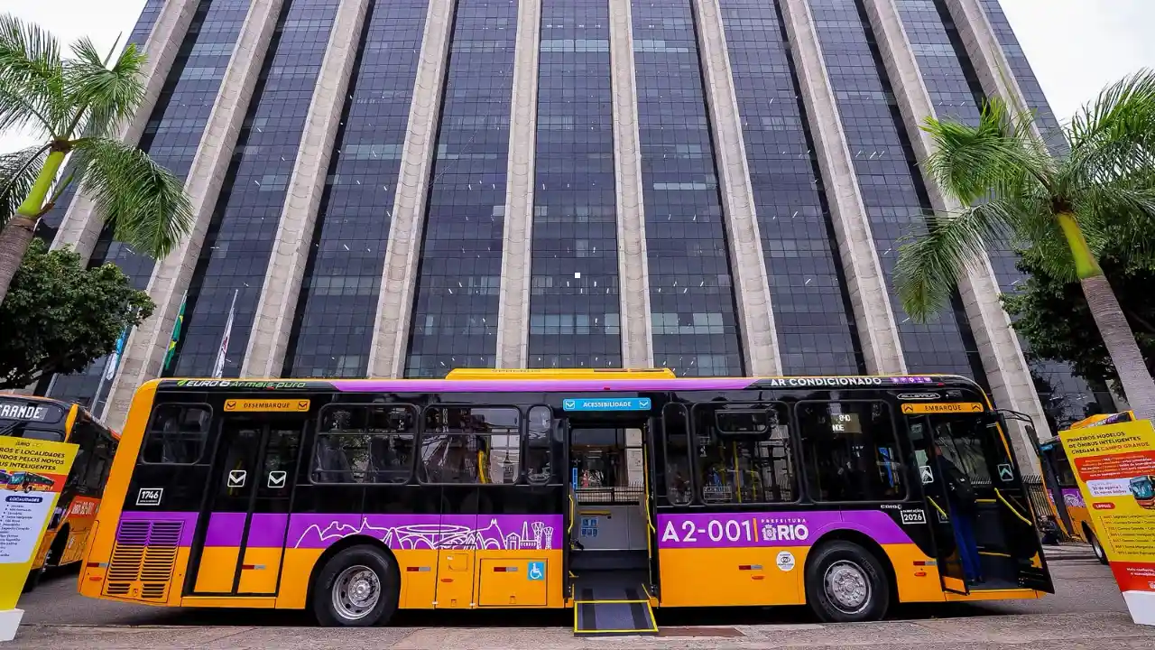 Imagem de apoio para reportagem sobre a entrada de 169 novos ônibus em linhas de Santa Cruz e Campo Grande, com início da operação do Sistema RIO na Zona Oeste