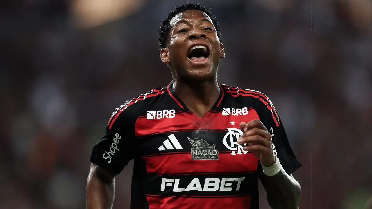 Gonzalo Plata durante partida pelo Flamengo