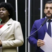 Benedita da Silva durante atividade política antes das eleições para o Senado no Rio