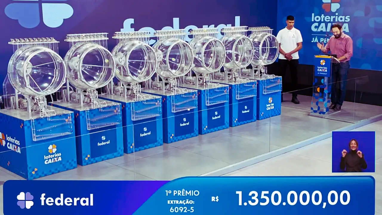 Resultado completo e prêmios do concurso 6092 da Loteria Federal, referente à Extração Enricou de domingo, 16/08, com todos os bilhetes ganhadores correspondentes às dezenas de milhar do 1º, 2º, 3º, 4º, 5º prêmio, bem como suas milhares, centenas, dezenas e unidades contemplados na premiação derivada.