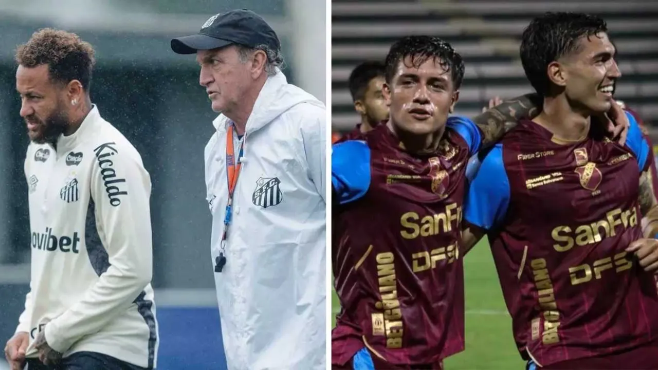 Jogadores do Santos durante partida na Vila Belmiro. O Peixe enfrenta o Macará, do Equador, pelas oitavas da Copa Sul-Americana, com Neymar novamente à disposição de Cuca e decisão da vaga marcada para a semana seguinte em Ambato Jogadores do Santos durante partida na Vila Belmiro. O Peixe enfrenta o Macará, do Equador, pelas oitavas da Copa Sul-Americana, com Neymar novamente à disposição de Cuca e decisão da vaga marcada para a semana seguinte em Ambato