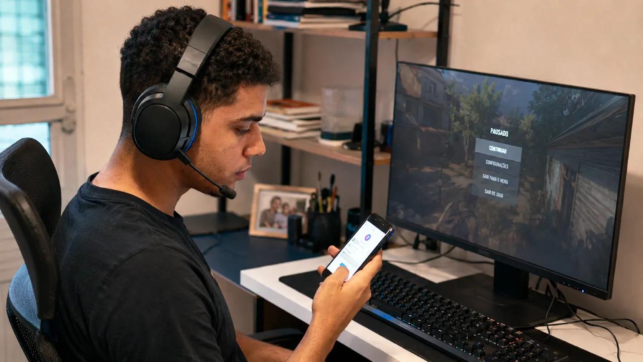 A segurança digital também alcança contas de jogos e plataformas de entretenimento, que podem armazenar dados pessoais e informações de acesso.