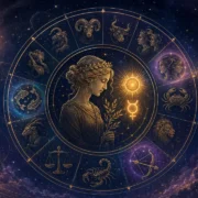 Sol e Mercúrio em conjunção em Virgem com quatro signos em destaque