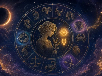 Sol e Mercúrio em conjunção em Virgem com quatro signos em destaque