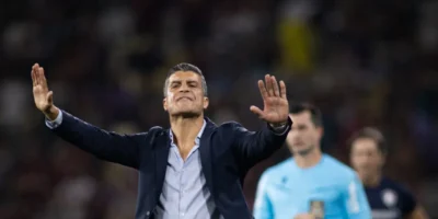 Técnico do Vasco Pedro Emanuel após partida pelo Campeonato Brasileiro em meio à luta contra o rebaixamento