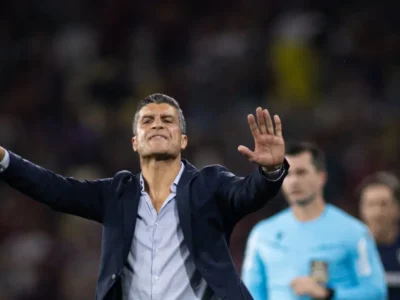 Técnico do Vasco Pedro Emanuel após partida pelo Campeonato Brasileiro em meio à luta contra o rebaixamento