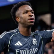 Imagem do Vini Jr. durante partida pelo Real Madrid
