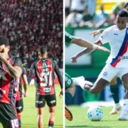 Jogadores de Vitória e Bahia durante clássico Ba-Vi pelo Campeonato Brasileiro