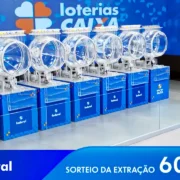 Imagem mostra o palco do auditório do Espaço da Sorte, em São Paulo, onde a Caixa Loterias realizou o sorteio que apontou o resultado completo dos prêmios do concurso 6098 da Loteria Federal, referente à Extração de domingo, 06/09, com todas as dezenas de milhar do 1º, 2º, 3º, 4º, 5º prêmio