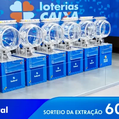 Imagem mostra o palco do auditório do Espaço da Sorte, em São Paulo, onde a Caixa Loterias realizou o sorteio que apontou o resultado completo dos prêmios do concurso 6098 da Loteria Federal, referente à Extração de domingo, 06/09, com todas as dezenas de milhar do 1º, 2º, 3º, 4º, 5º prêmio