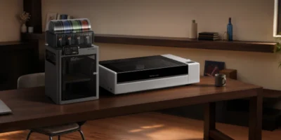 Bambu Lab R1 com laser de CO₂ de 55 W