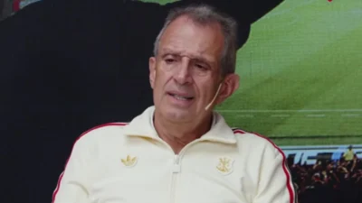 Luiz Eduardo Baptista, Bap, presidente do Flamengo, durante evento do clube