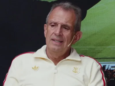 Luiz Eduardo Baptista, Bap, presidente do Flamengo, durante evento do clube