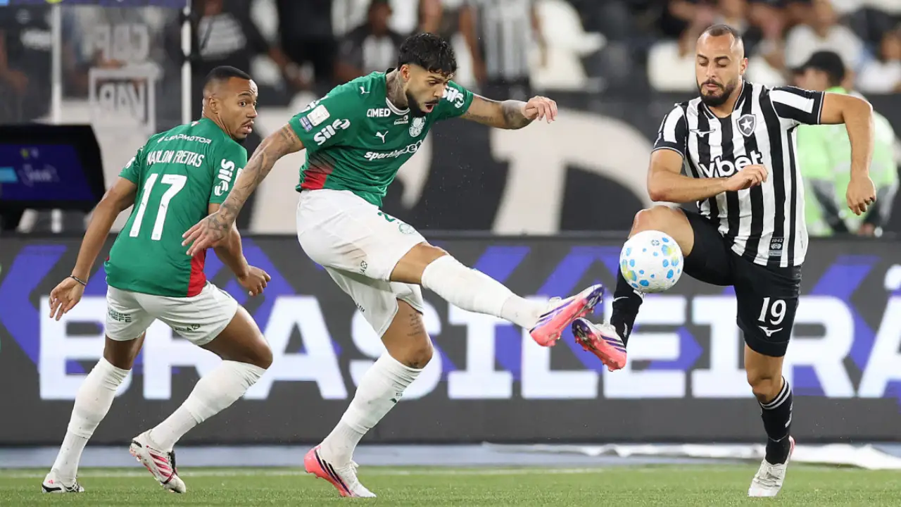 Barboza durante partida entre Botafogo e Palmeiras no Nilton Santos pelo Brasileirão Barboza durante partida entre Botafogo e Palmeiras no Nilton Santos pelo Brasileirão