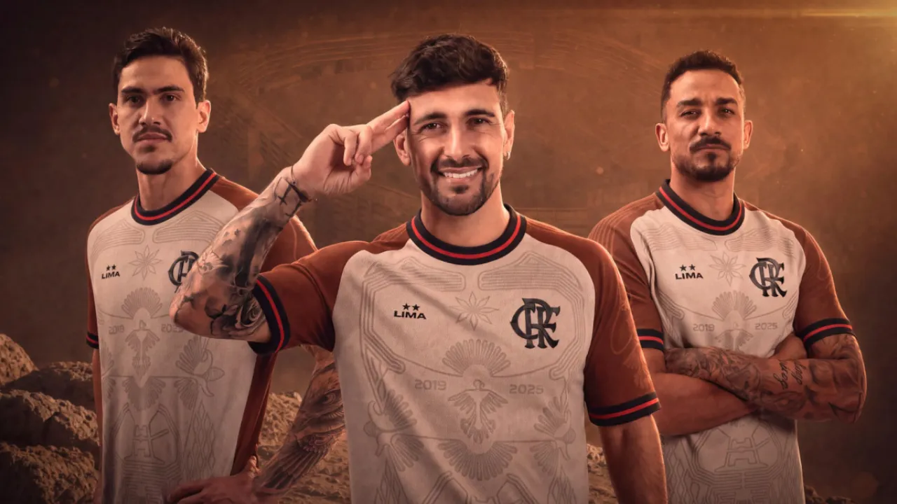Camisa Urubu de Lima do Flamengo inspirada nas conquistas da Libertadores no Peru