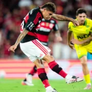 Jorge Carrascal em partida pelo Flamengo durante o Campeonato Brasileiro de 2026