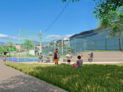 Área do Complexo da Maré onde estão em andamento obras do Parque Linear da Vila dos Pinheiros