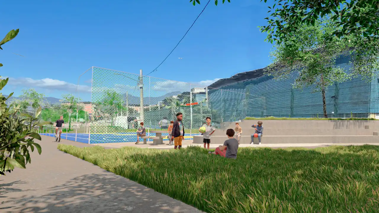 Área do Complexo da Maré onde estão em andamento obras do Parque Linear da Vila dos Pinheiros